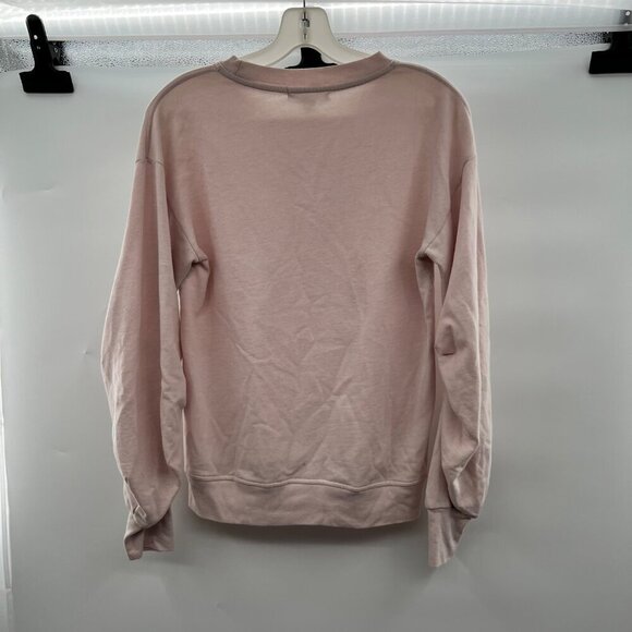 Treasure & Bond Sweatshirt Women's Size XS Pink Long Puff Sleeve Lightweight - Picture 7 of 9
